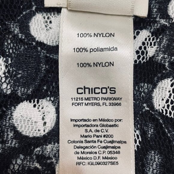 CHICO'S Bristol Lace Dot Top - Size XL - Picture 8 of 10
